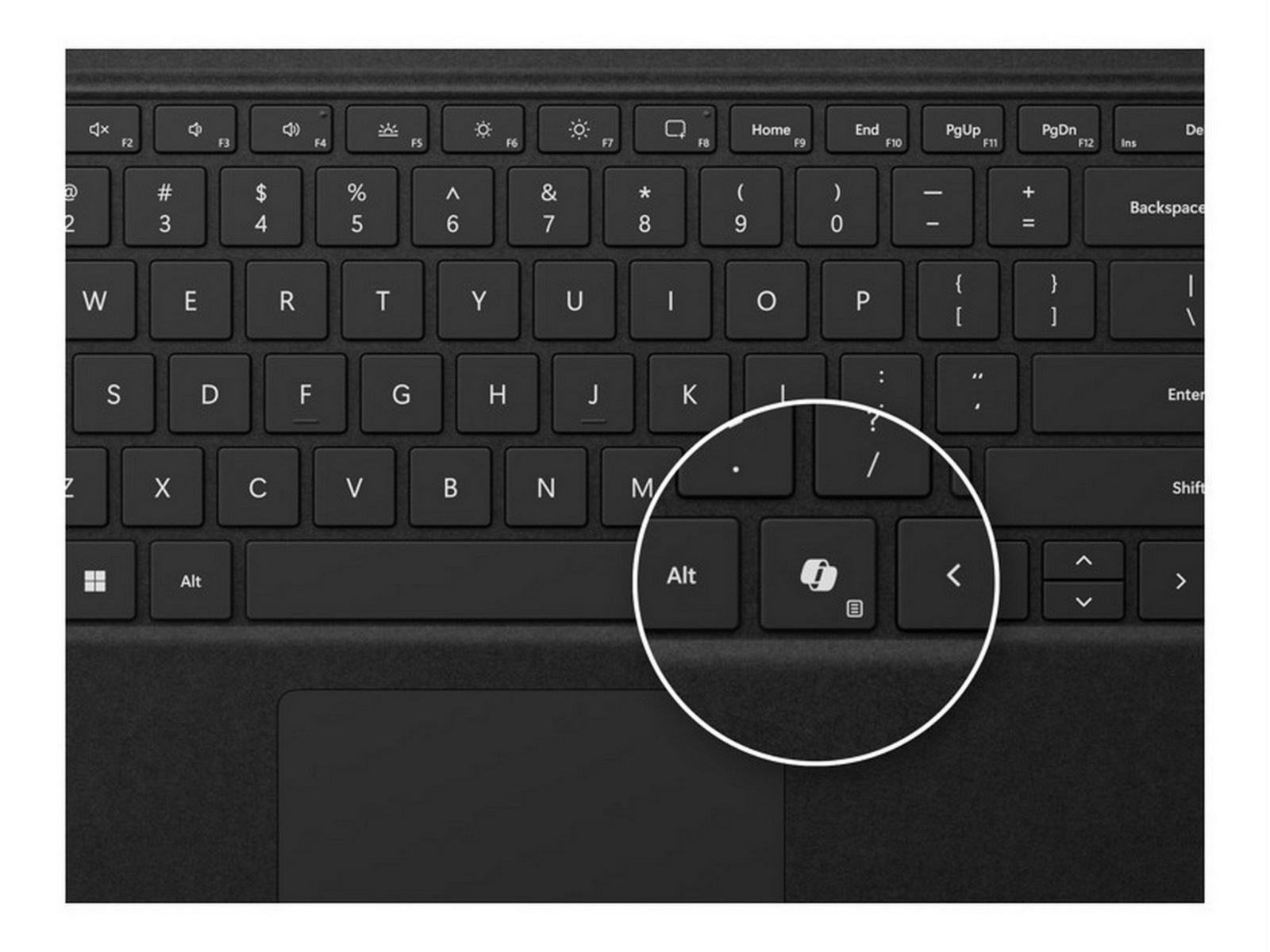 Microsoft Surface Pro Keyboard (svart) -B-Grade Demo övrigt i datorer