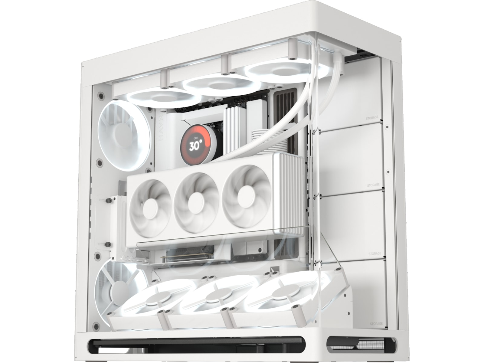HAVN HS 420 VGPU Mid Tower (vit) Midi tower