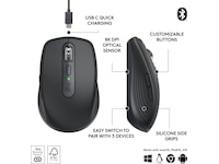 Logitech MX Anywhere 3S trådlös mus (graphite) Mus