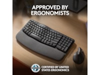 Logitech Wave Keys for Business trådlöst tangentbord (grafit) Tangentbord