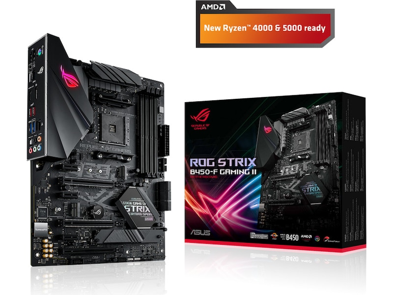 ASUS ROG STRIX B450＆Ryzen5 1600セット ASUS ROG Strix B450-F GAMING II Moderkort | KomplettFöretag.se