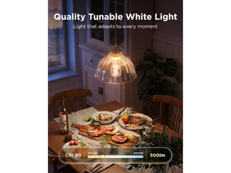 Govee Smart Edison Bulb E27, RGBWW LED Lamp ST64, Compatible with Matter LED-lampor & glödlampor