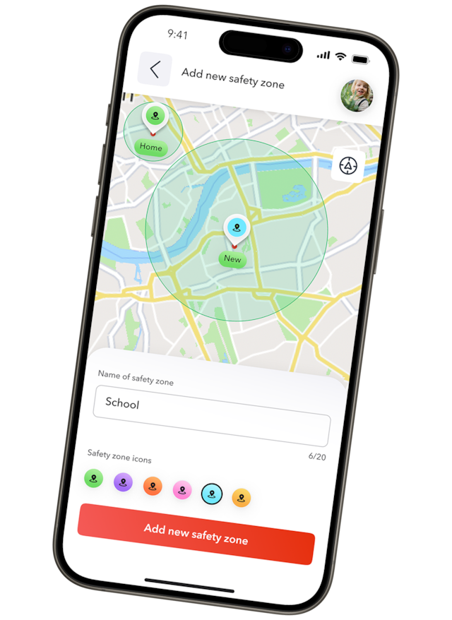 Safe zones for your child using GPS tracker Safe zones for your child using GPS tracker