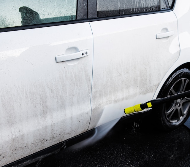 Asfaltborttagning på bilen