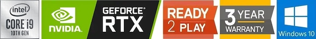 Intel Core 10gen + Nvidia RTX Intel Core 10gen + Nvidia RTX