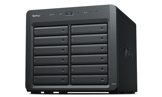 Synology NAS DX1215 Expansionsenhet med 12 fack Synology NAS DX1215 Expansionsenhet med 12 fack