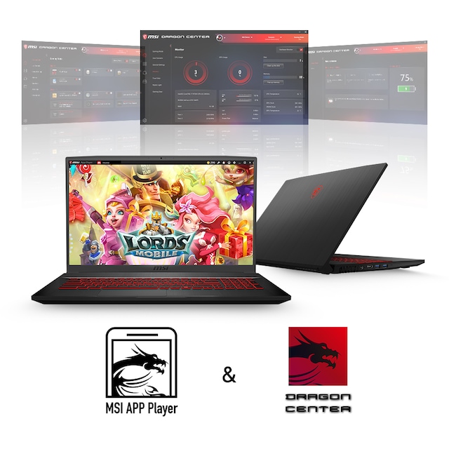 MSI GF65 tunn 15,6-tums spellaptop