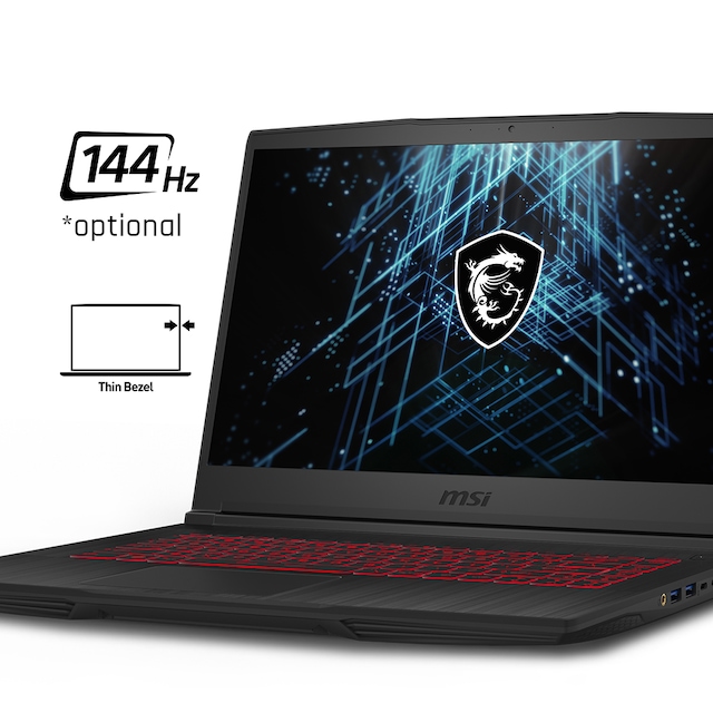 MSI GF65 tunn 15,6-tums spellaptop