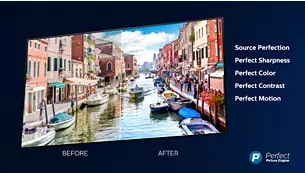 Ger alltid det bästa, oavsett källa. Philips P5-motor.