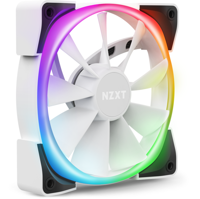 Vit PC-fläkt från NZXT, Aer RGB