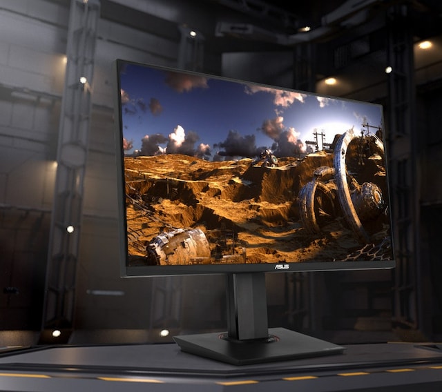 ASUS skärm i rörelse