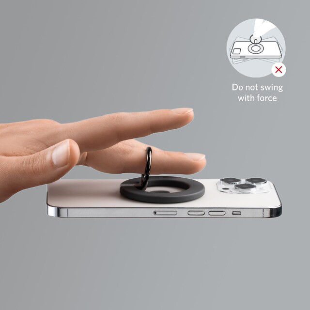 Lätt ringhållare med starkt magnetgrepp