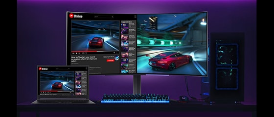 LG 45" UltraGear Curved gaming monitor 45GR95QE