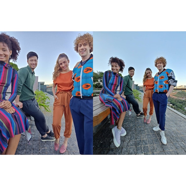 Få mer i bilden när bildfältet utökas till 50 MP upplösning med ultravidvinkelobjektivet.