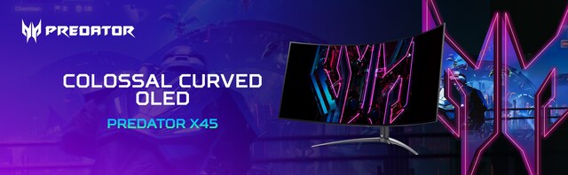 Acer 45" Curved gaming monitor Predator X45
