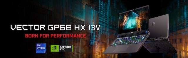 MSI Vector GP68HX 16" speldator