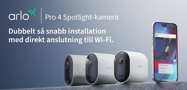 Arlo Pro 4 övervakningskamera utomhus