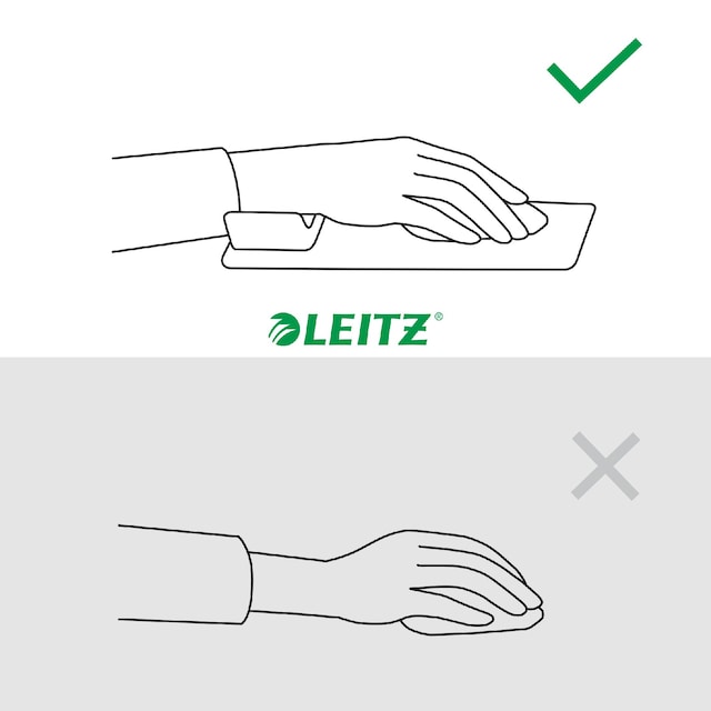 Leitz Ergo musmatta med handledsstöd Leitz Ergo musmatta med handledsstöd