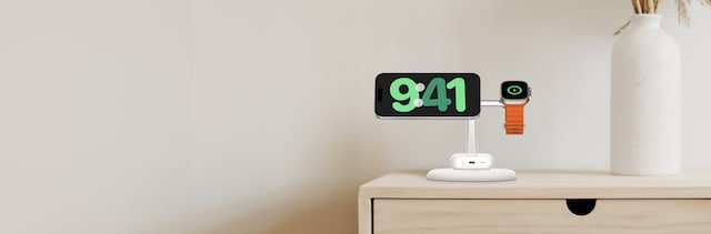 Belkin 3-i-1 magnetiskt trådlöst laddningsställ med Qi2 15W Belkin 3-i-1 magnetiskt trådlöst laddningsställ med Qi2 15W