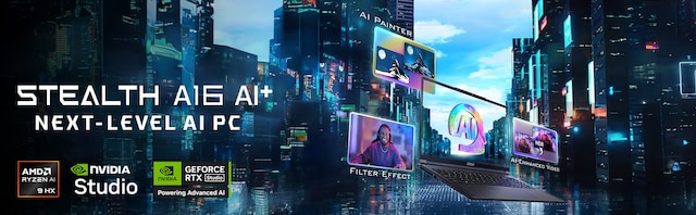 MSI Stealth A16 AI+ 16" laptop MSI Stealth A16 AI+ 16" laptop