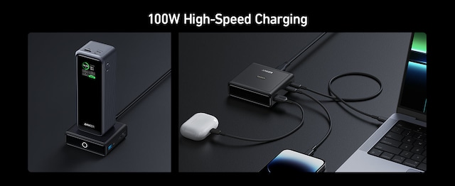 100W High-speed charging 100W High-speed charging